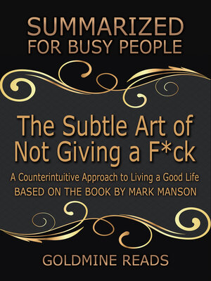 cover image of Summary of The Subtle Art of Not Giving a F*ck